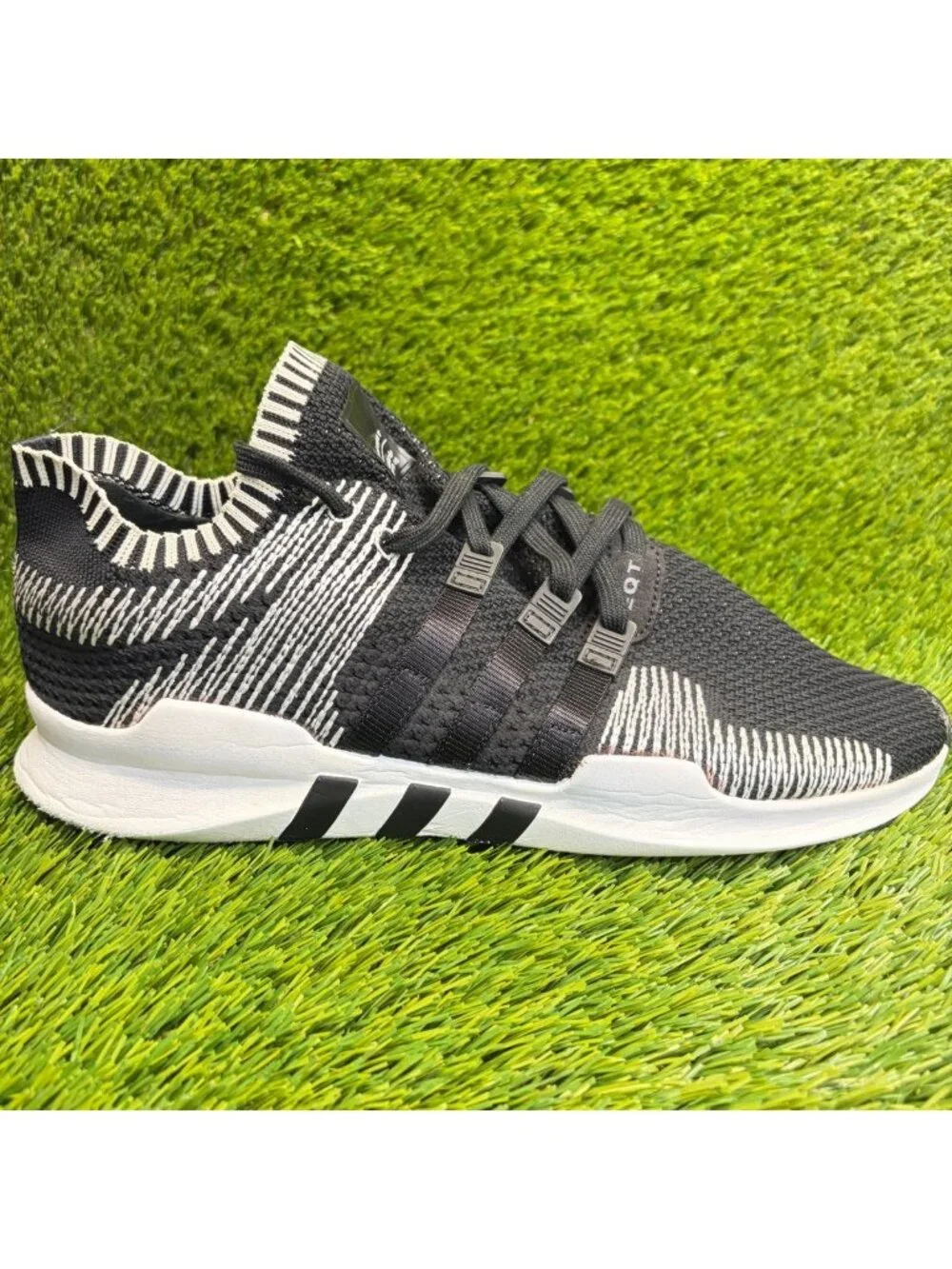 Adidas Originals EQT Support ADV Mens Size 12 Black White Running Shoes Sneakers